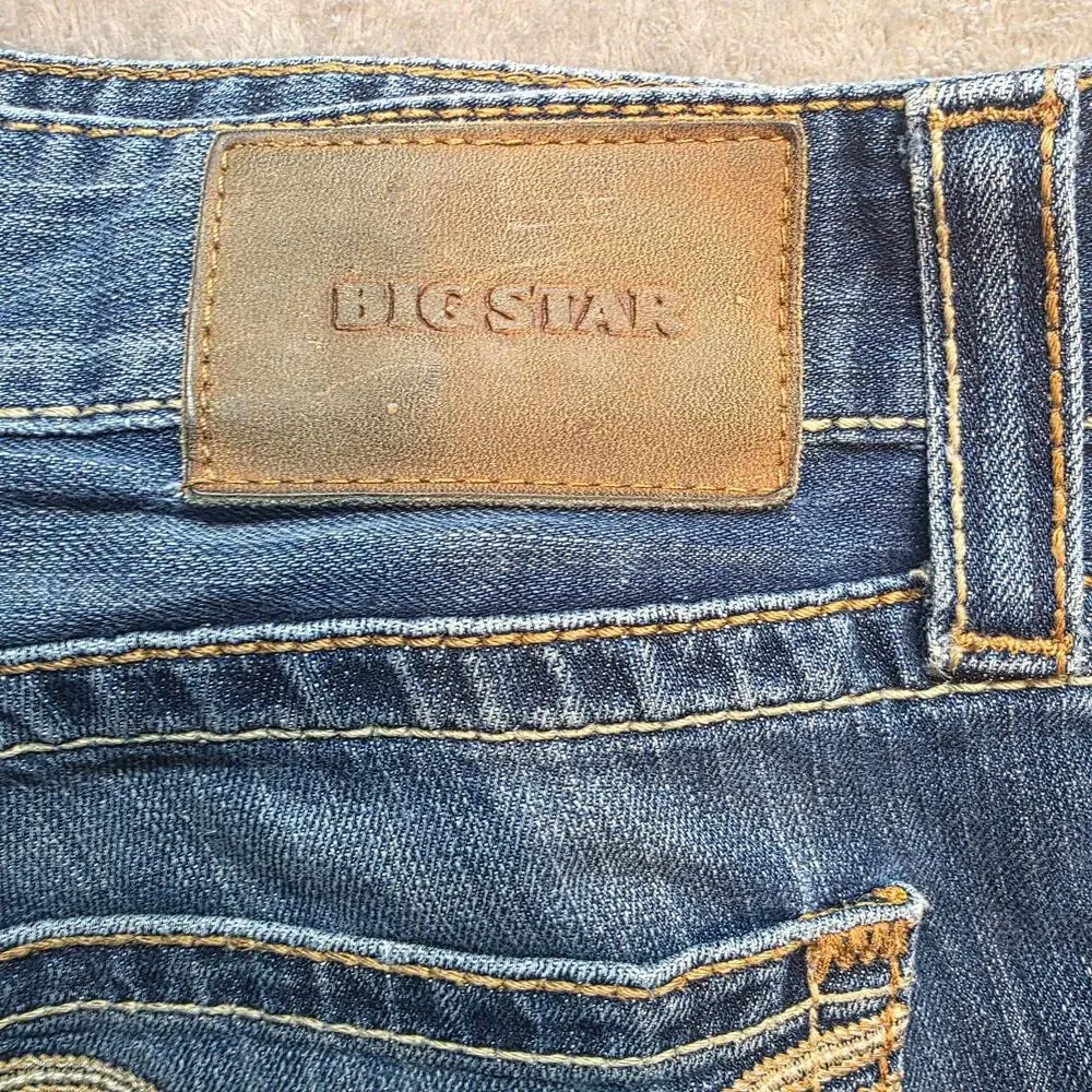 Big Star Pioneer Boot Jeans Mens 34x32 Blue Medium Wash Relaxed Bootcut Denim